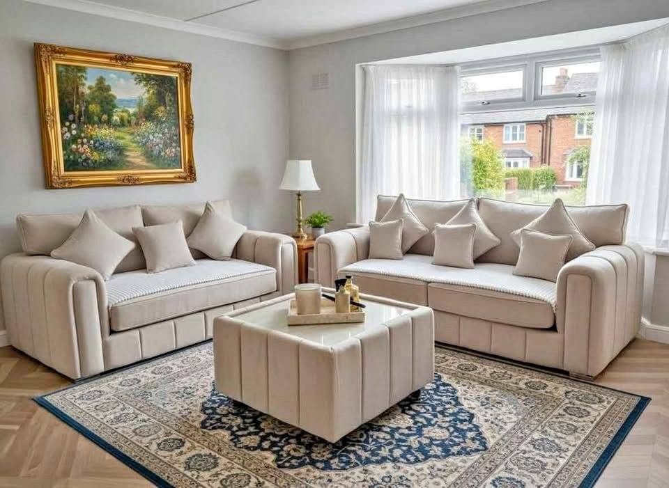 Lily 3+2 Sofa with Coffee Table